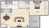 one bed one bath one bed one bath